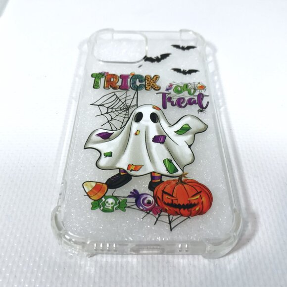 iphone 13 Mini phone Case Halloween Ghost Transparent Clear Shockproof Case - Picture 12 of 12